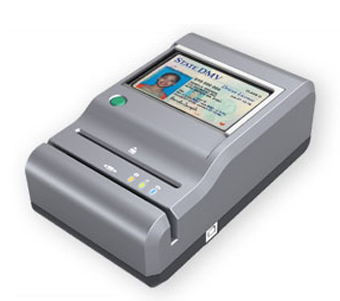 E-SEEK, M-280, MODEL 280 ID READER COMBINED WITH DIGITAL IMAGING, CAN READ ANY GOV ISSUED ID CARD WITH MAG STRIPE AND/OR 2D BARCODE (PDF 417), INCLUDES CABLE